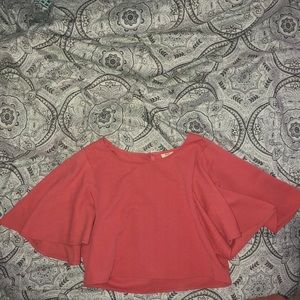 crop top winged shirt